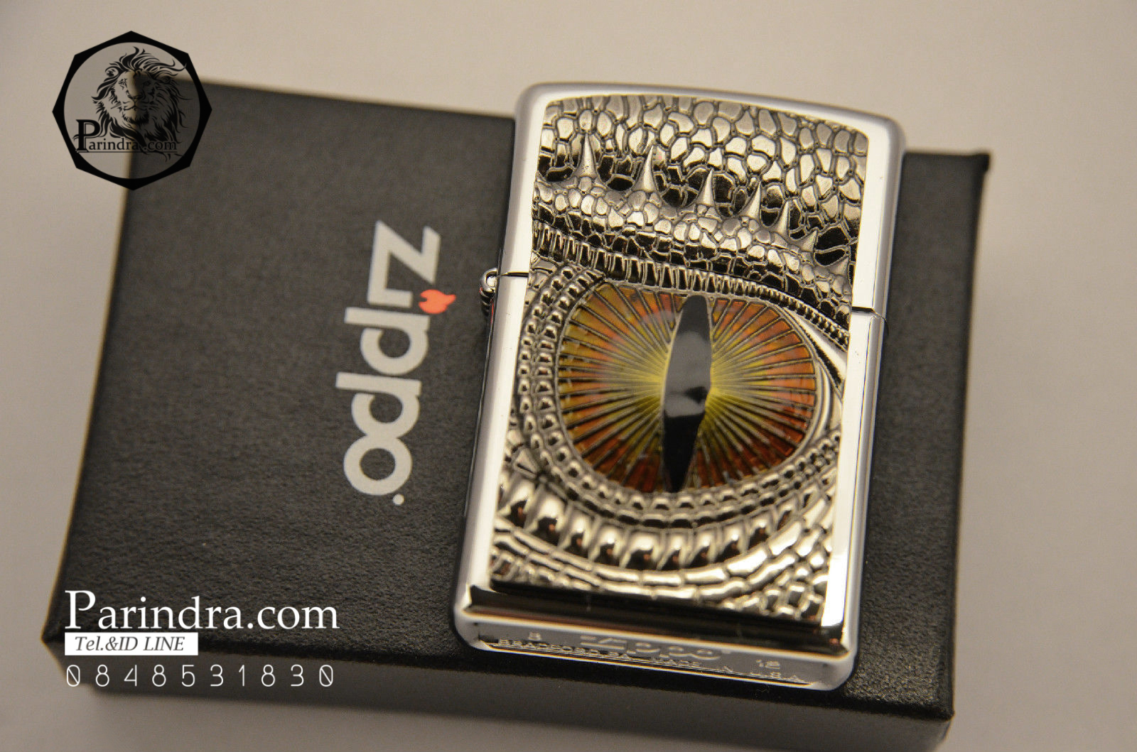 ไฟแช็ค Zippo เนตรมังกร สต๊อคเยอรมัน "Zippo Dragon Eye #2002539" แท้นำเข้า 100%