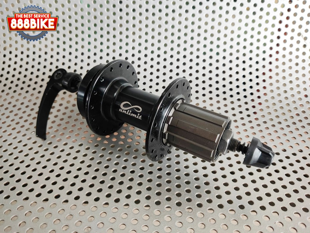 ดุมดิสเสือภูเขา UNLIMIT Sealed bearing หน้า/หลัง โม่อลูฯ สีดำ 32H (ราคาต่อ 1ดุม)