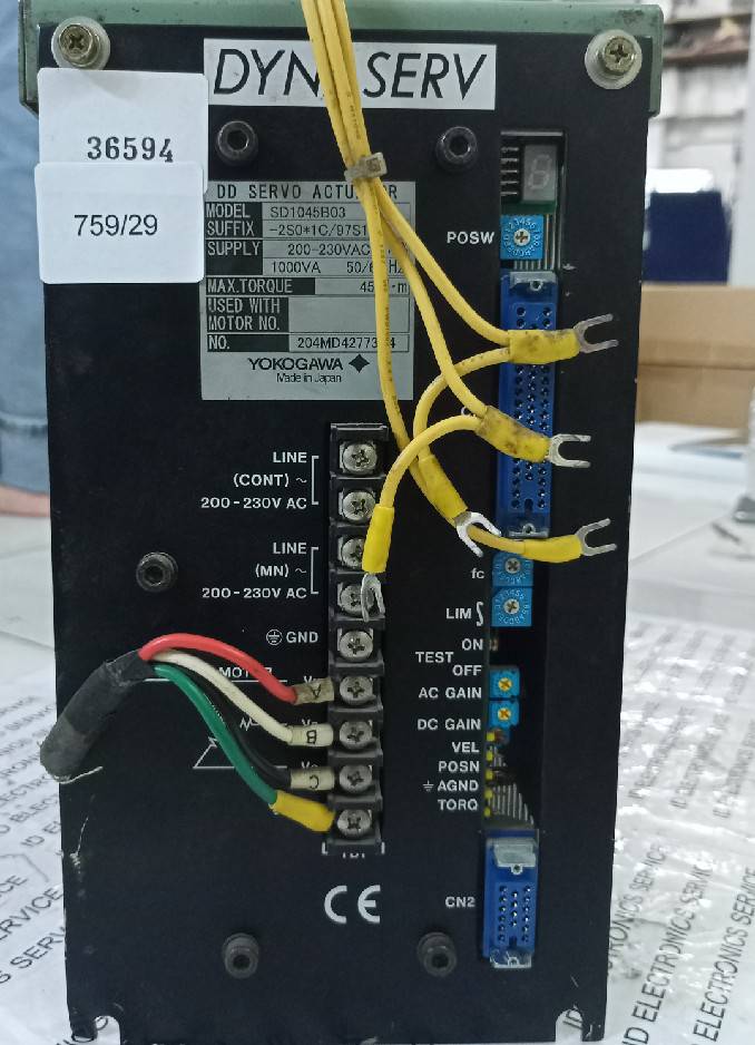 SD1045B03 SERVO DRIVE " YOKOGAWA "