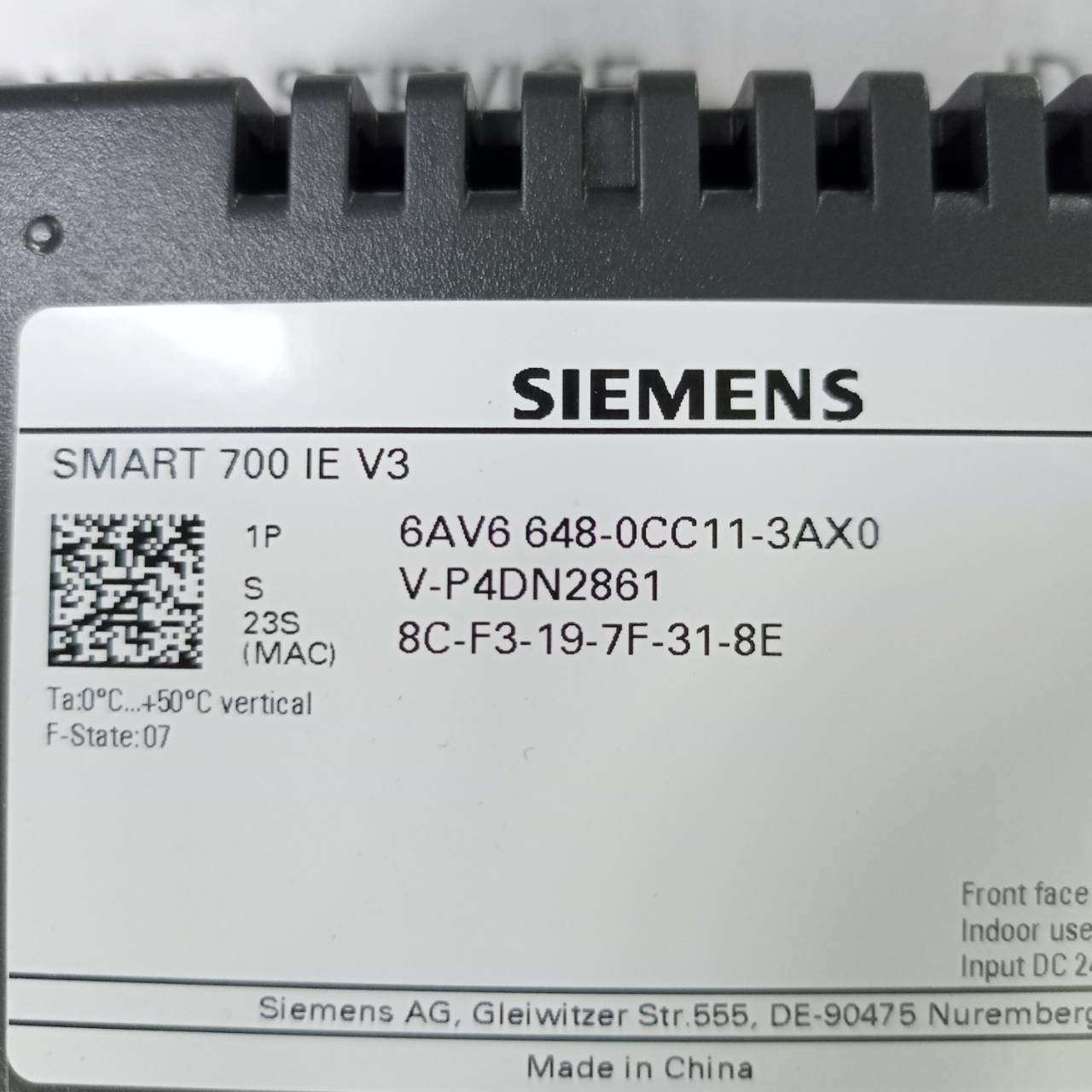 6AV6 648-0CC11-3AX0 HMI " SIEMENS "