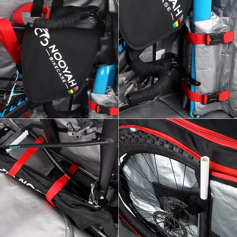 NOOYAH BK012 กระเป๋าจักรยานเดินทาง ป้องกันครบ 8 จุด | รองรับทุกประเภท