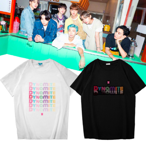 เสื้อยืด เสื้อแฟชั่นไอดอล #BTS Dynamite (ระบุแบบ ไซส์ ที่หมายเหตุ)