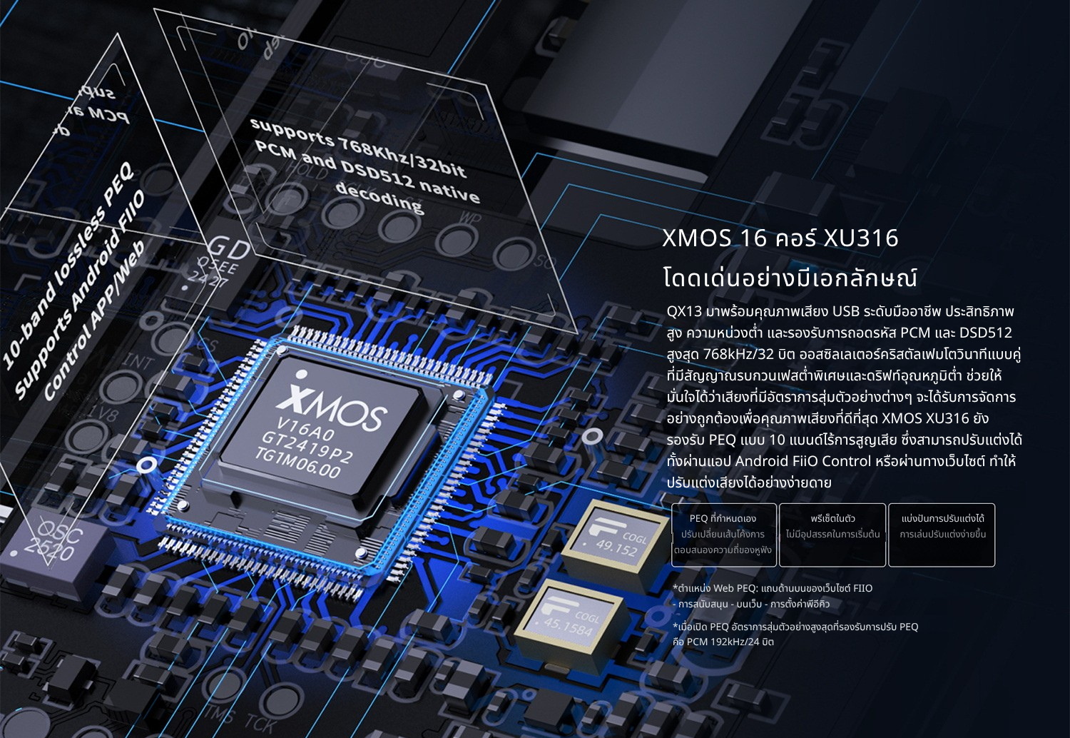 FiiO QX13 DAC/AMP พกพากำลังขับระดับเดสก์ท็อป ชิป ESS ES9027PRO รองรับ MQA ประกันศูนย์ไทย