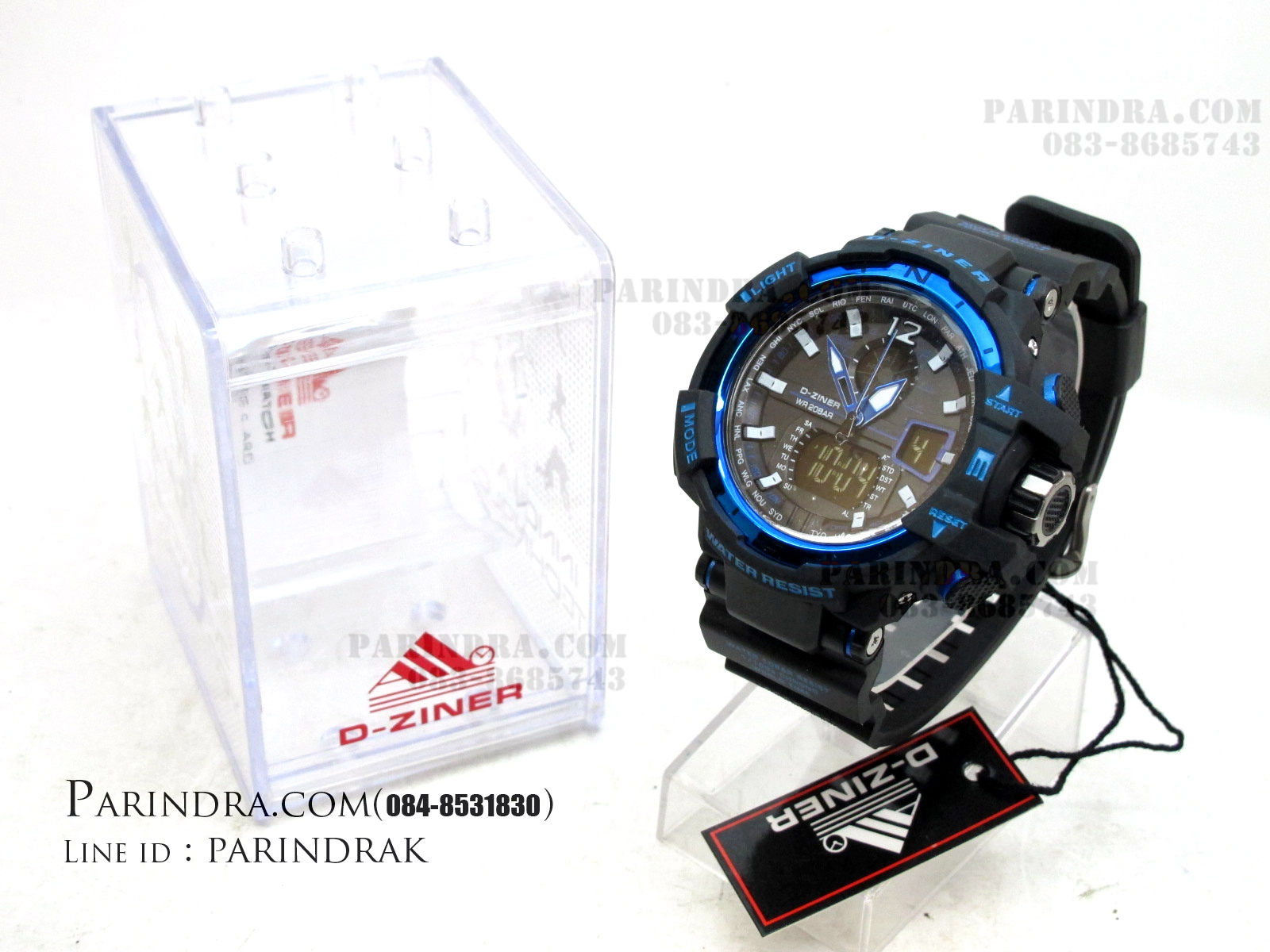 นาฬิกา D-ZINER ขอบเข็มทิศสีฟ้า