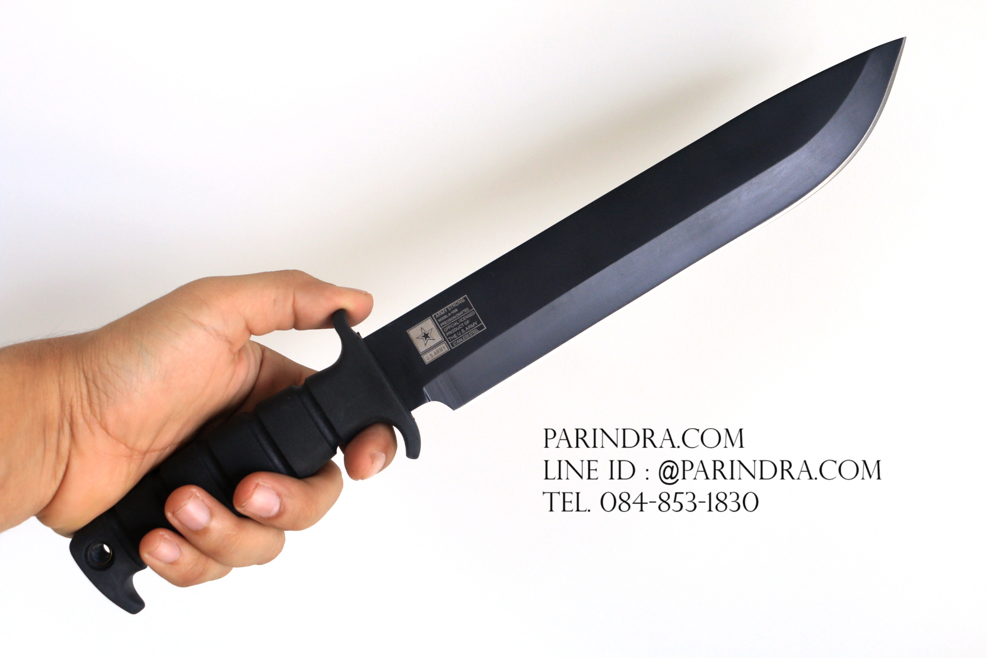 มีดใบตาย Army Strong Model A-1008 ขนาด 14.75 นิ้ว ใบดำ OEM