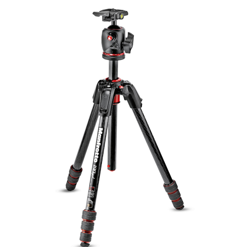 ขาตั้งกล้องคาบอนไฟเบอร์พร้อมหัวบอล 190go! MS Carbon Tripod kit 4-Section with XPRO Ball head MF-MK19-GA4BH-1 Manfrotto ประกันศูนย์ 10 ปี