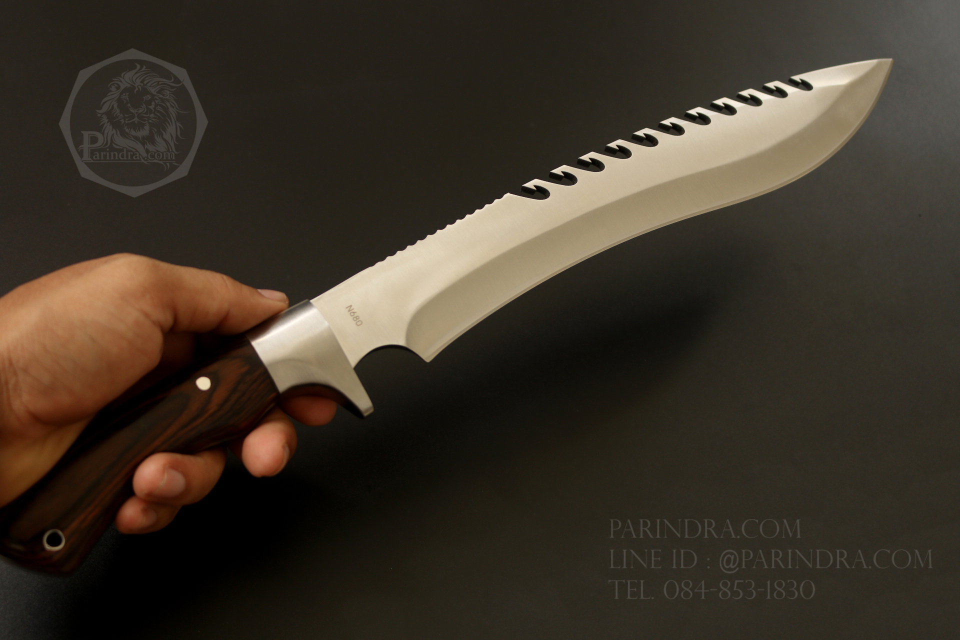 มีดใบตาย Blackfox Black FOX สันมีดหยัก ขนาด 17 นิ้ว มีดเดินป่าทรงกรูข่า Kukri