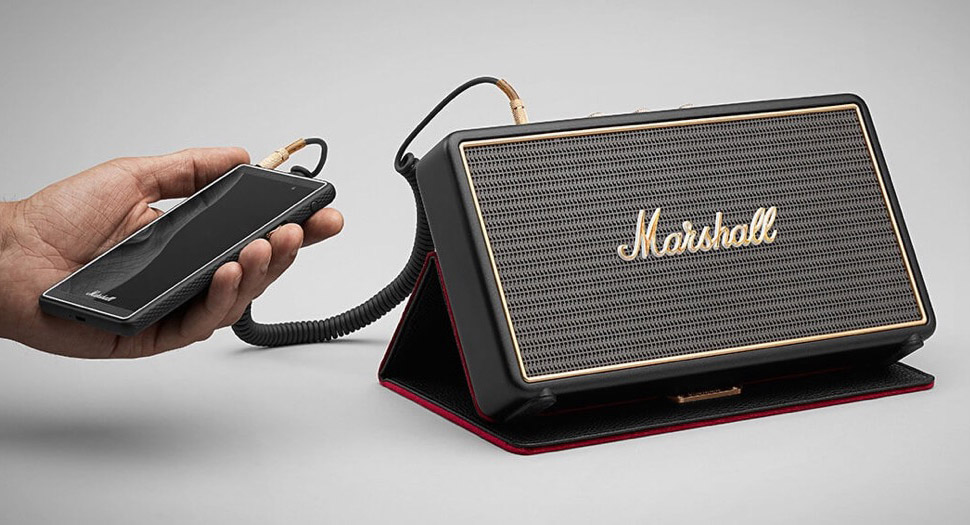 Marshall Stockwell ลำโพง Bluetooth แบบพกพาได้ มีแบตเตอร์รี่ในตัว หรูหราทั้งเสียงและภาพลักษณ์