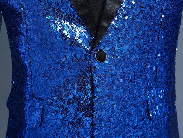 Pre-order เสื้อสูทชาย สูทแฟชั่น สูทกลิตเตอร์ สีเงิน