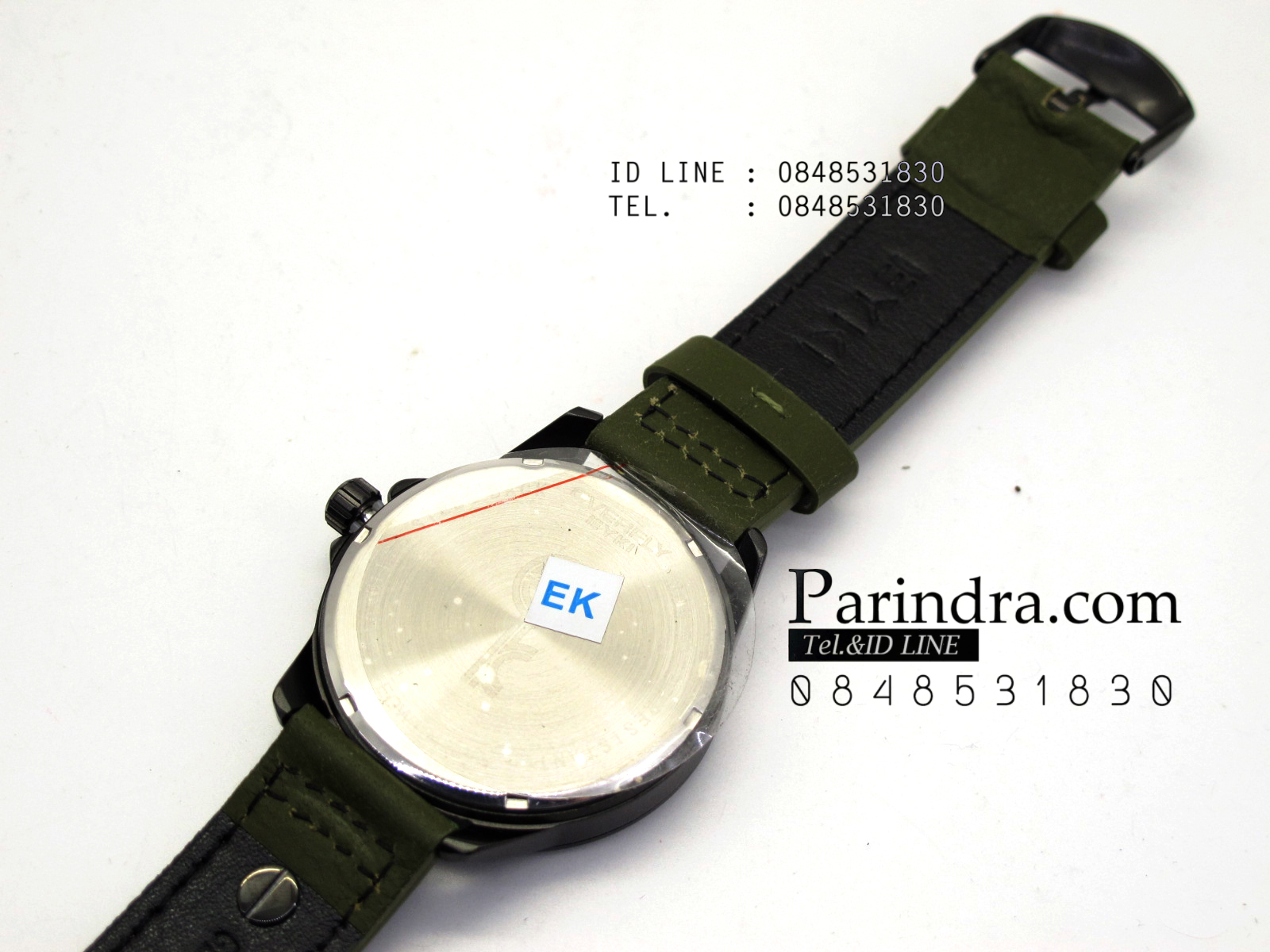 นาฬิกา EYKI OVERFLY สายหนังสีเขียวทหาร