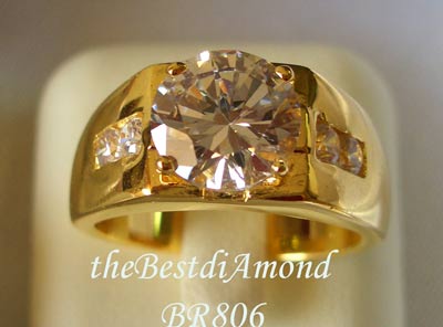 แหวนชาย วงนี้หรูหรามาก โชว์เพชรสุดๆ 2 กะรัต เริ่ดมาก ใครชอบเพชรใหญ่ๆ ต้องไม่พลาดรหัสนี้แน่นอน BR806