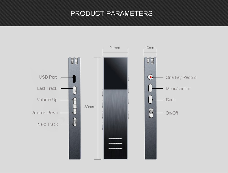 ขาย BENJIE M32 เครื่องเล่นพกพาจิ๋วแต่แจ๋ว บันทึกเสียงได้ บอดี้โลหะหรู มีลำโพงในตัว