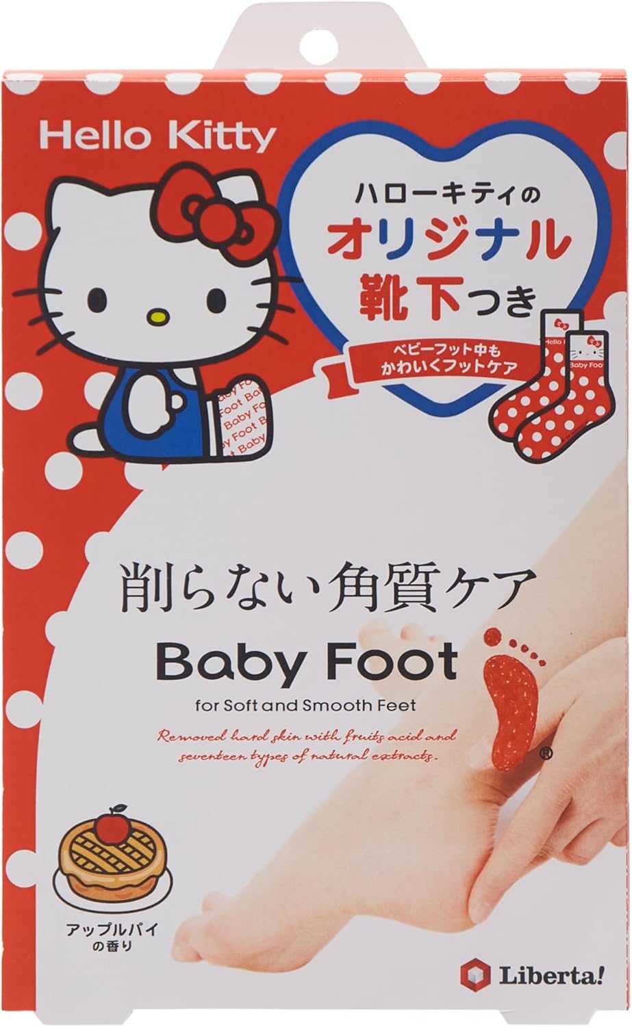 มาร์คที่ใช่แค่ 30 นาทีเท้าเนียนนุ่มแล้ว! Hello Kitty X Baby Foot Easy Pack