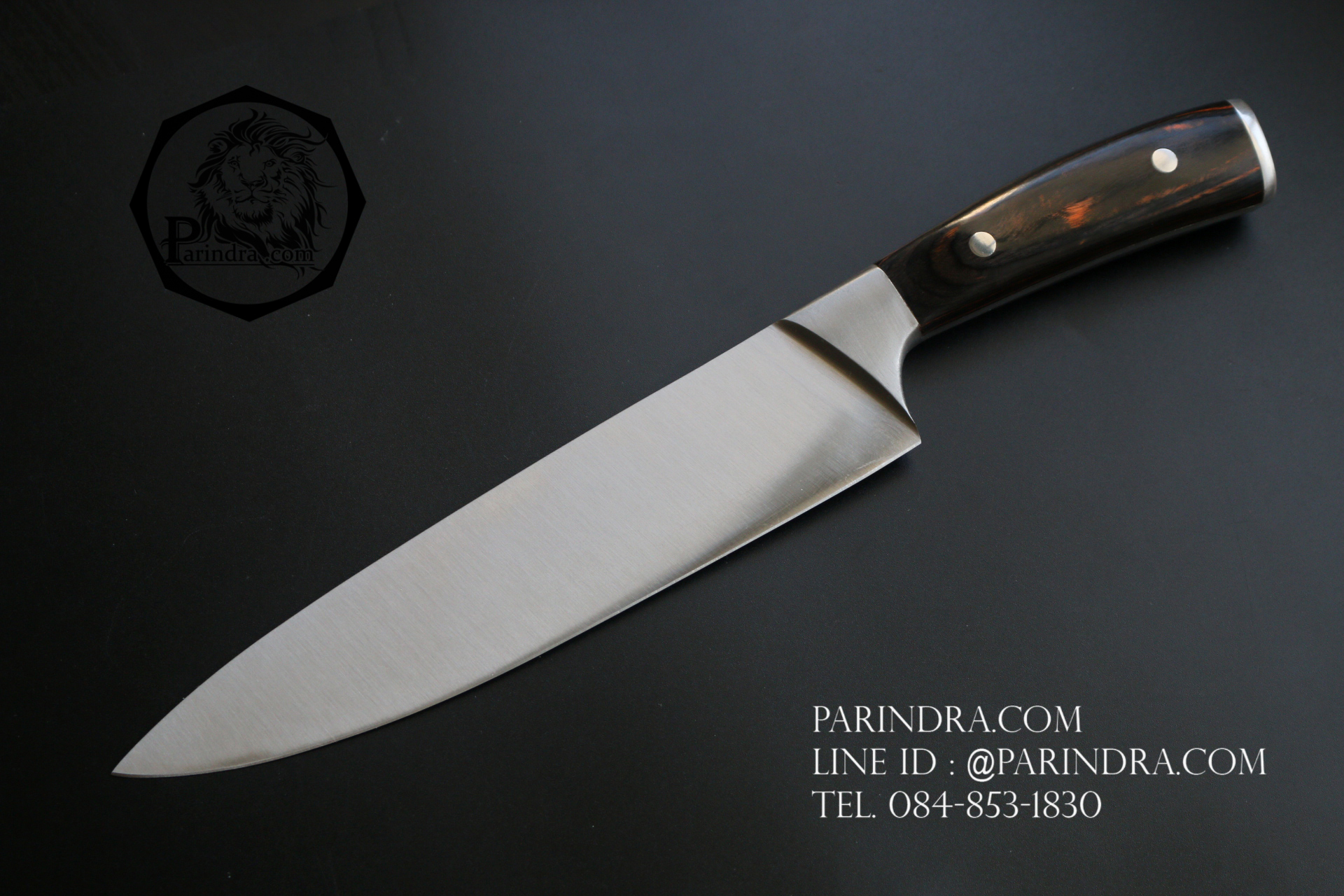 มีดทำครัวใบตาย Rhino Brand No.8904 ด้ามไม้ ขนาดใบ 8 นิ้ว ปลายแหลม คมสุดๆ (ของแท้)