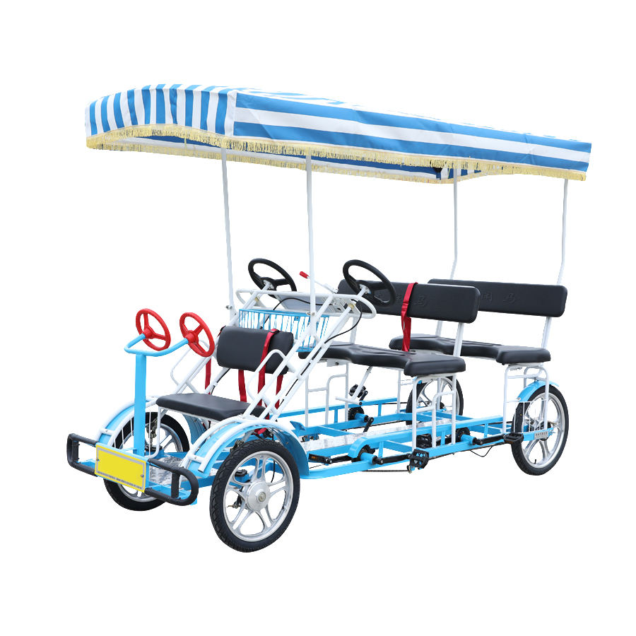 6-Seater Surrey Bike – Favorite FO-02 Tandem Family Bike | 500kg Load Capacity | Drum Brake | Resort & Park Use