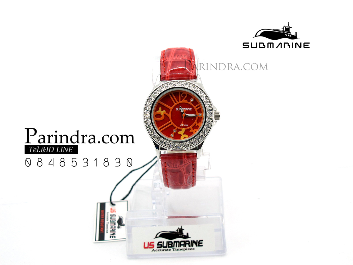 นาฬิกา US submarine ของแท้ 100% รุ่น TL1135L สีแดง