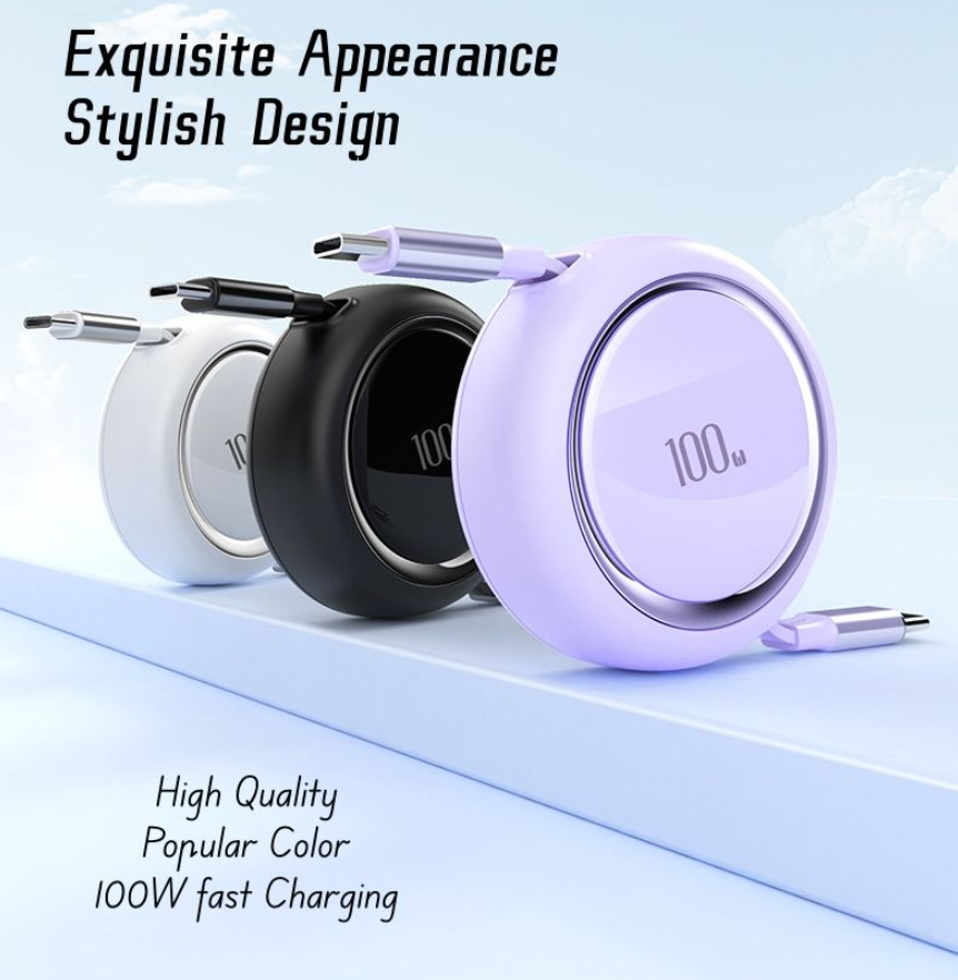 Cable Charger Type C to Type C 100W รุ่น TD-B023 3 in 1 สายยาว 1-2 M