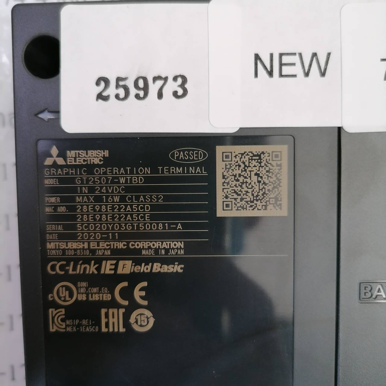 GT2507-WTBD HMI " MITSUBISHI "