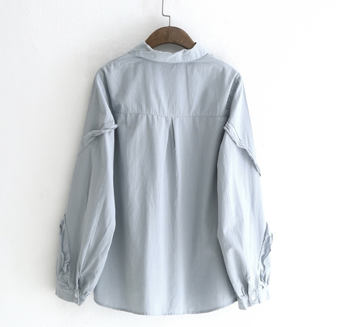 เสื้อชิ้ตผ้าฝ้ายปักลาย