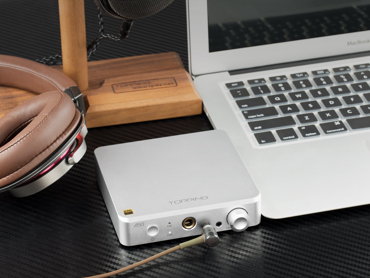 ขาย TOPPING A50 แอมป์หูฟังตั้งโต๊ะกำลังขับสูง รองรับย่านความถี่ 20-200kHz เหนือกว่า Hi-Res