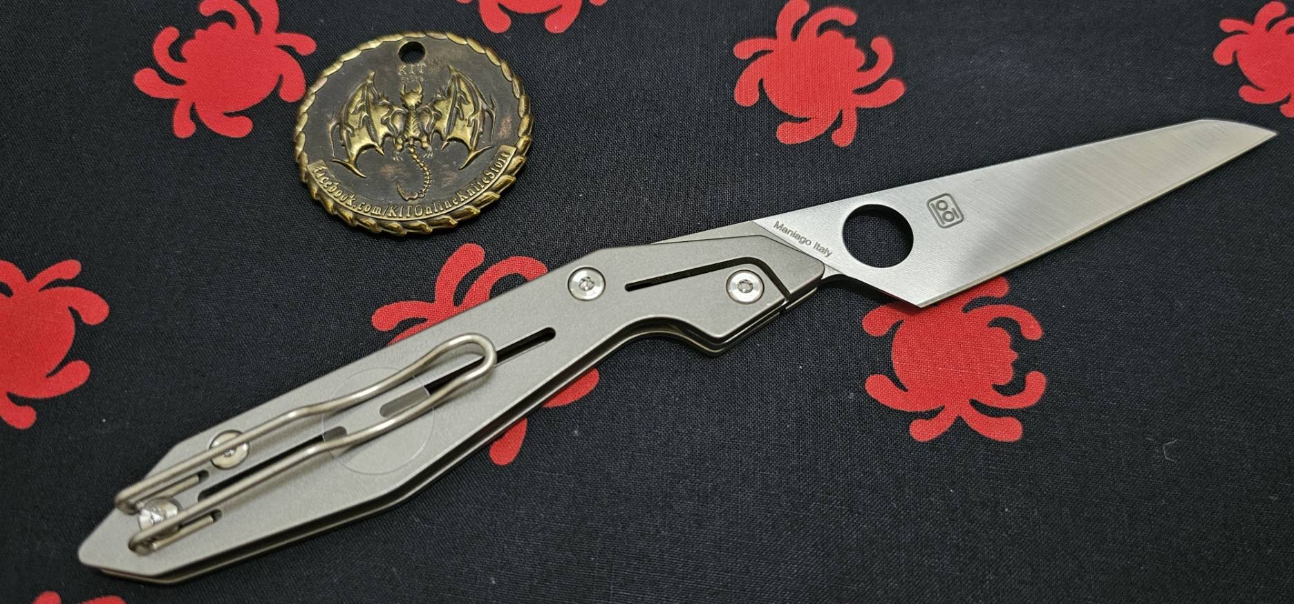 Spyderco NAND Slipit Knife Titanium (3.2" Satin M398)