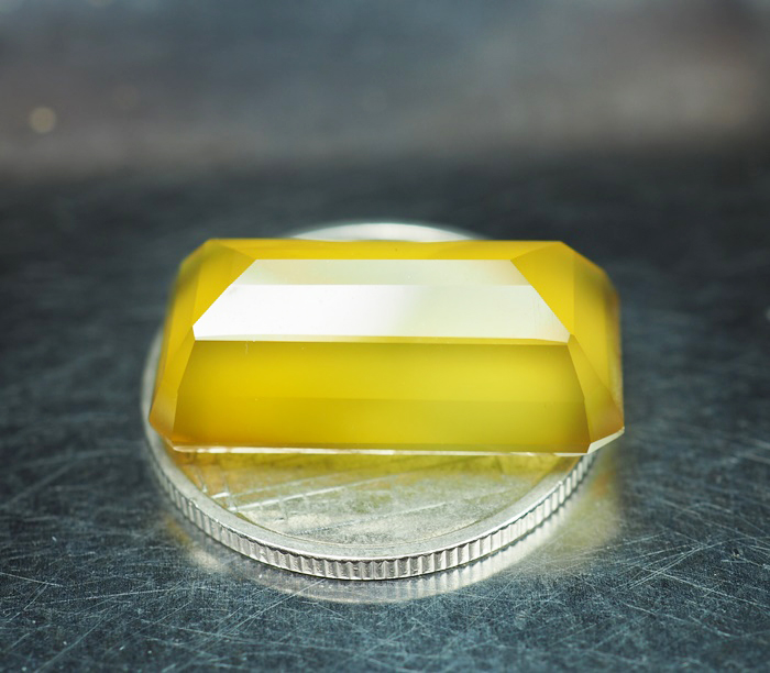 คาลซิโดนีสีเหลือง(Yellow Chalcedony) 11.90 กะรัต