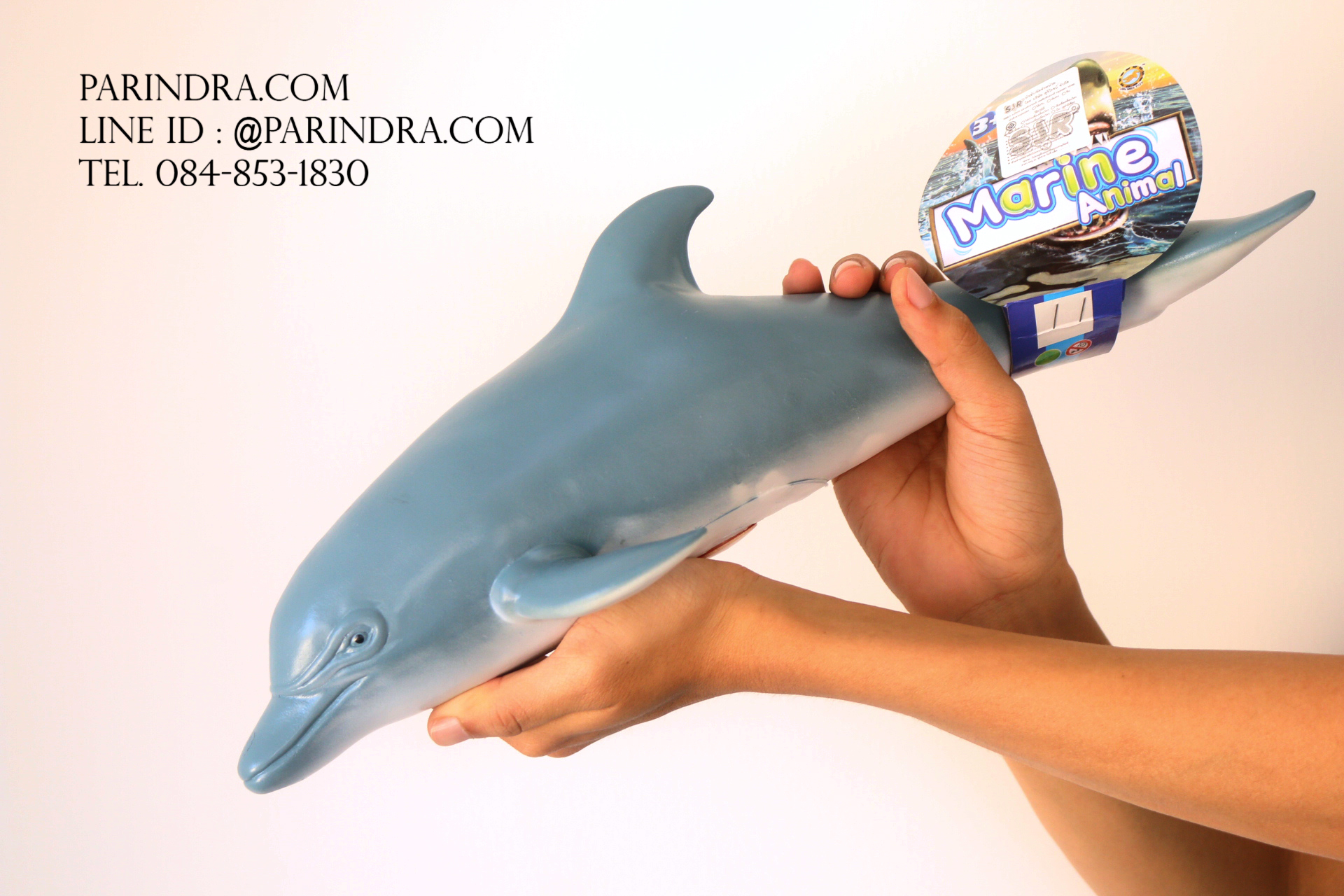 โมเดลปลาโลมา Dolphin แบบยางอ่อนนุ่มนิ่ม ตั้งโชว์สวย ขนาดใหญ่ 16 นิ้ว