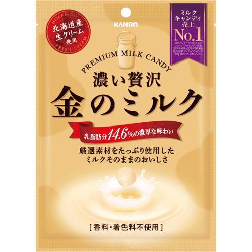 พรีเมียมขนาดนี้ ต้องลอง! ลูกอมรสนมเข้มข้น Kanro 金のミルク濃い贅沢 – 24g