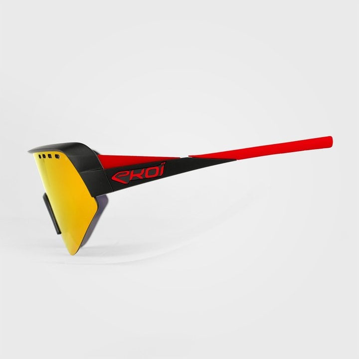 แว่นจักรยาน แว่นตากีฬา EKOI TWENTY NOIR RED Sunglasses เลนส์ระดับ Dalloz Category 3 sunglasses ใช้กรองแสงและปกป้องดวงตาจากแดดจัด