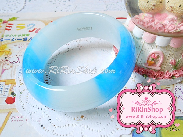 Aznavour กำไลข้อมือเซลลูโลสไล่สีลายเมฆ (Skyblue ) ลด 30%