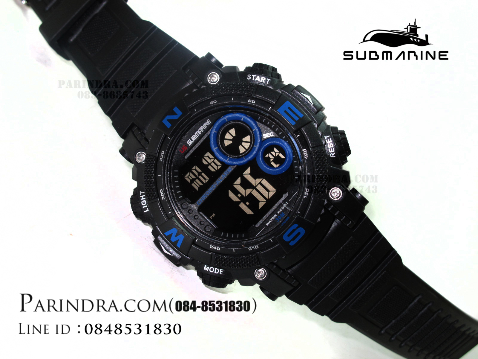 นาฬิกา US submarine TP1331M สีดำ-น้ำเงิน(พื้นดำ)