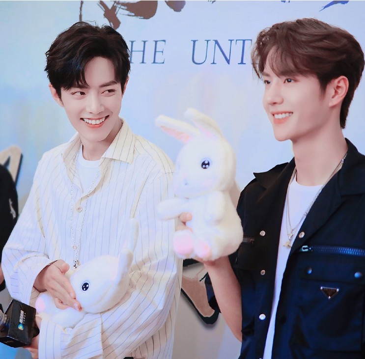 ตุ๊กตาน้องกระต่าย แบบ เซียวจ้าน & หวังอี้ป๋อ