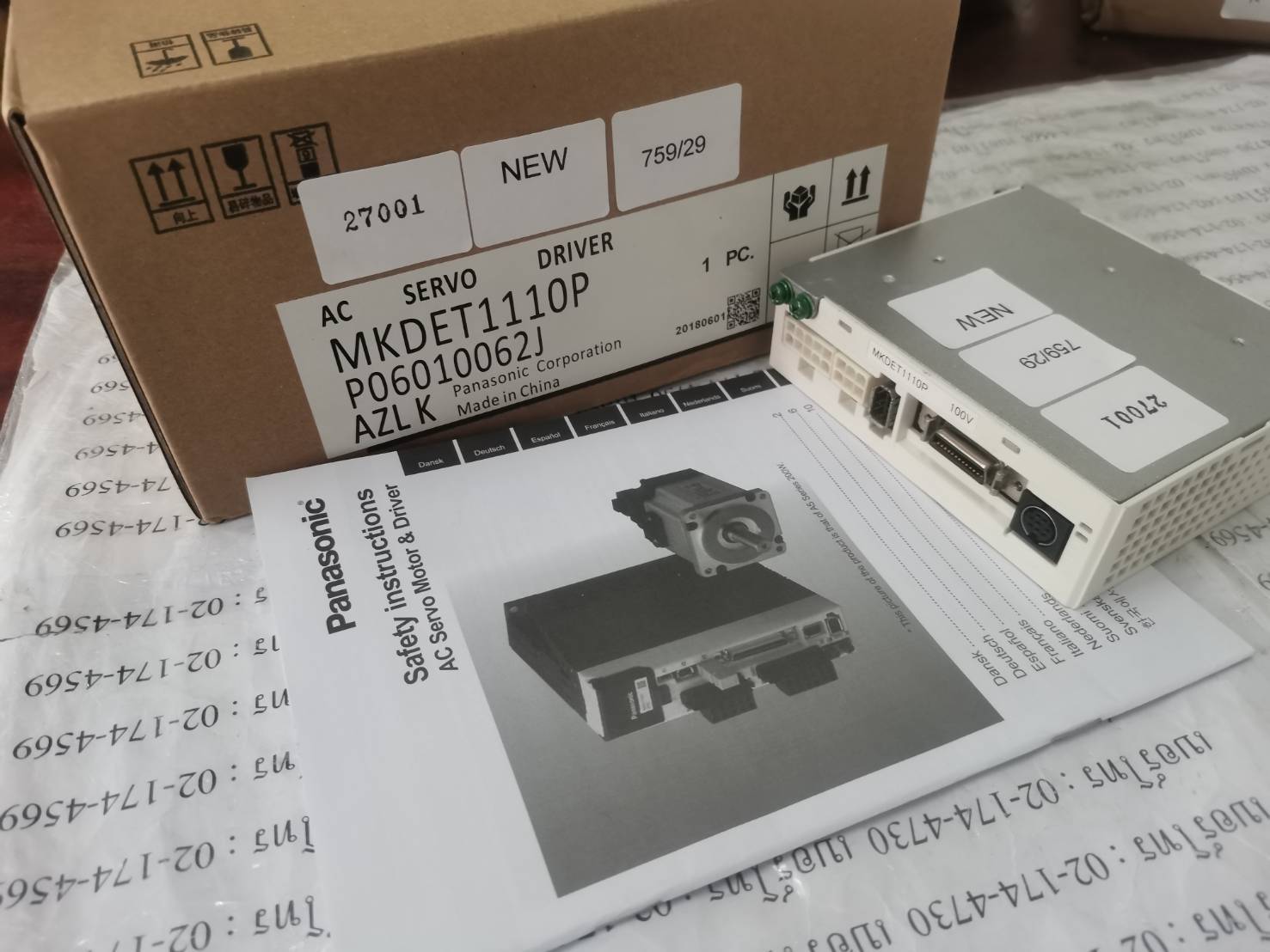 MKDET1110P SERVO DRIVE “ PANASONIC ”