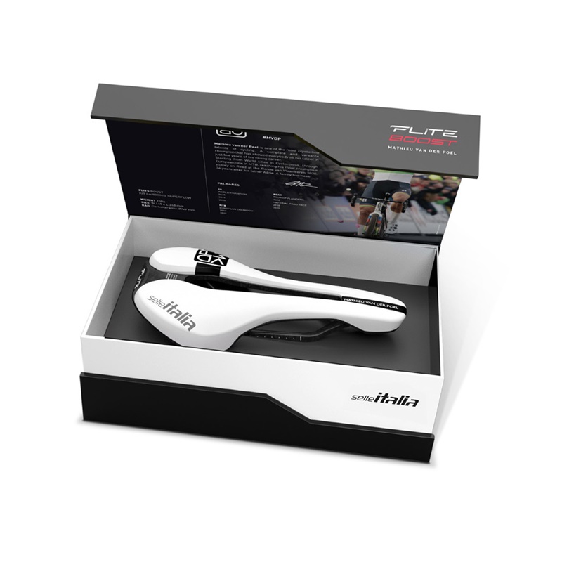 SELLE ITALIA อานนั่ง FLITE BOOST KIT CARBONIO SUPERFLOW ‘MVDP EDITION’ SADDLE Size : L