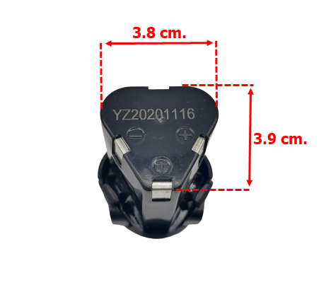 แบตเตอรี่ กำลังสูง 12-24v.(ใช้ spec เดียวกัน) สว่านไร้สาย, ไขควงไร้สาย Li-ion (ทรงสามเหลี่ยม)