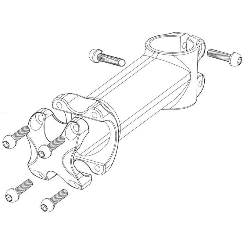 คอแฮนด์ PROFILE DESIGN รุ่น 1/ZEROSEVEN | Oversize สีดำ ±7° องศา | ขนาด 80mm, 90mm, 100mm