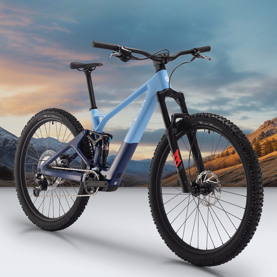 จักรยานไฟฟ้า SAVA Titan+612 – จักรยานเสือภูเขาไฟฟ้าเฟรมคาร์บอน 29 นิ้ว พร้อมมอเตอร์ 350W และเกียร์ Shimano Deore | จักรยานไฟฟ้าแรงบิดสูงสำหรับออฟโรด