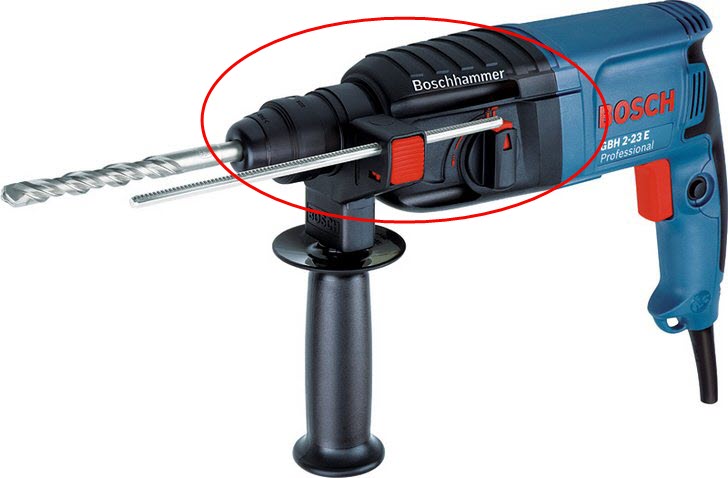 เสื้อดำ, เปลือกนอกส่วนหัว สว่านโรตารี่ บอส BOSCH GBH 2-23E (แท้-สั่ง)