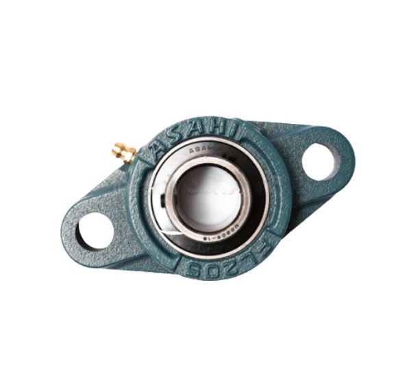 ตลับลูกปืนตุ๊กตา ทรงวงรี (รูปไข่) รูเพลา 1 นิ้ว (8 หุน) ASAHI อาซาฮี รุ่น UCFL205-16 Pn.A211-0160 (แท้) ##