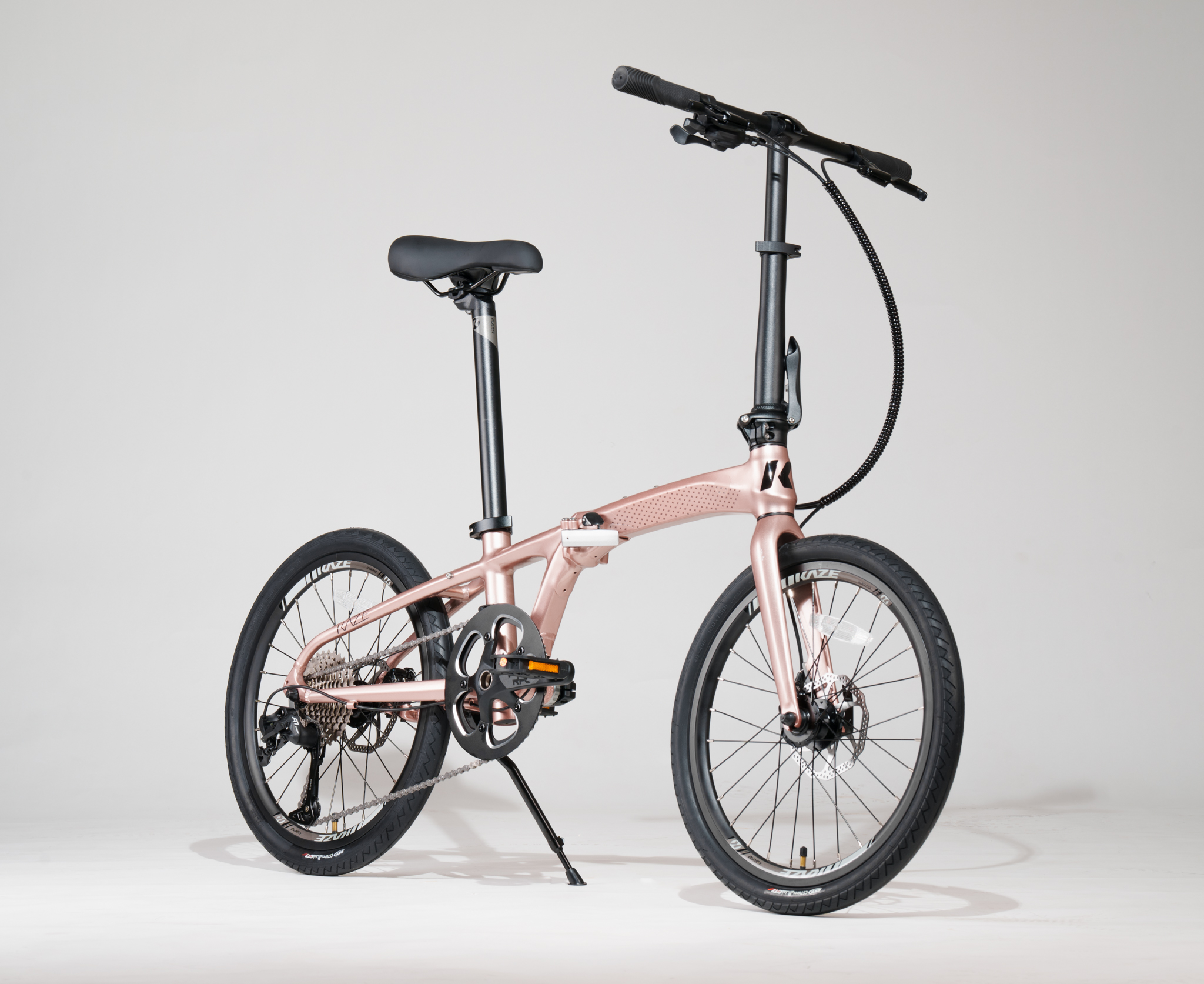 จักรยานพับได้ KAZE MACHI L-TWOO A7 10 สปีด เฟรมอลูมิเนียม X6 น้ำหนักเบา ซ่อนสาย KAZE CITY COLLECTION New Color 2026