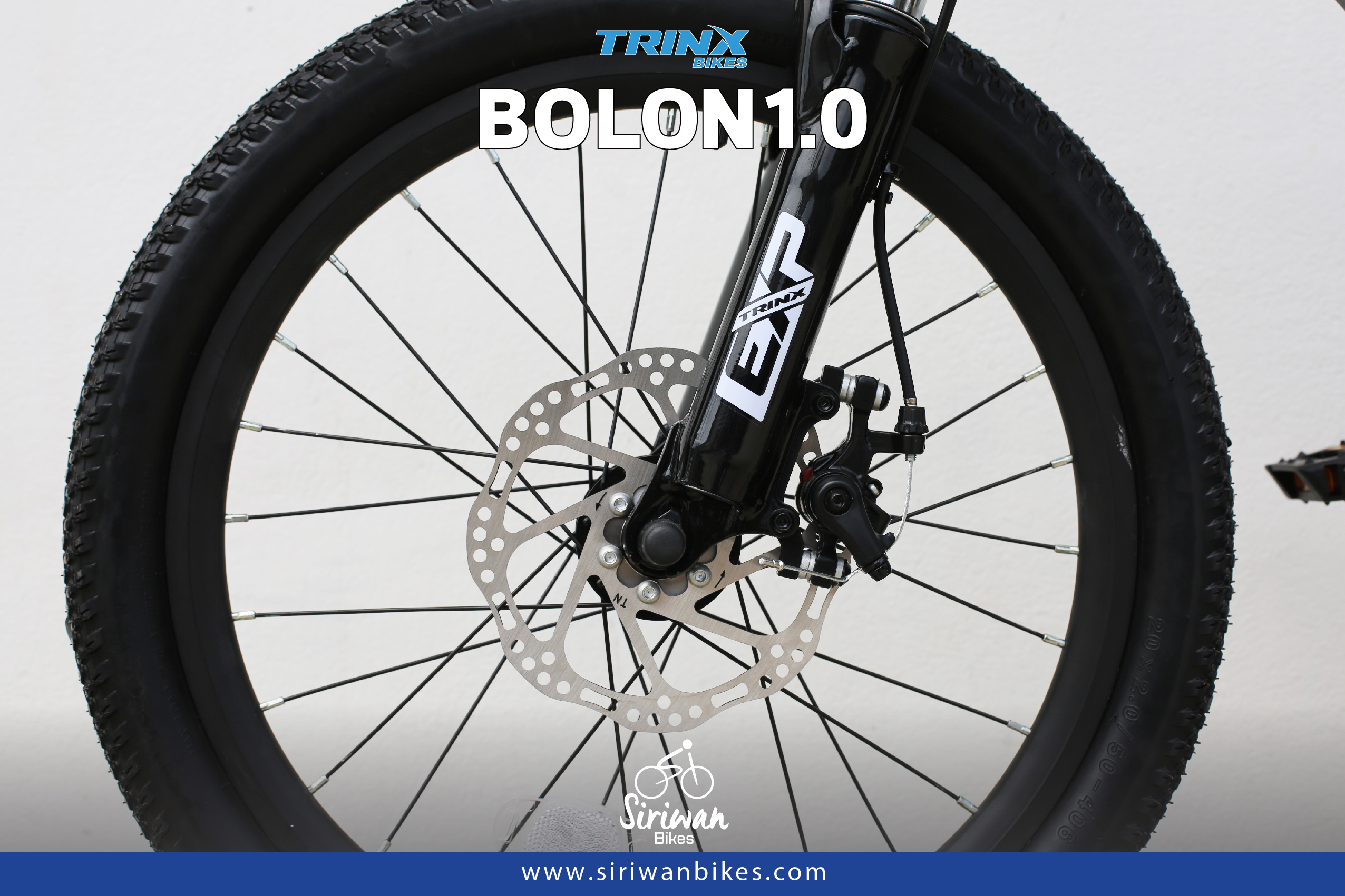 จักรยานเสือภูเขาเด็ก TRINX BOLON20-1.0 20นิ้ว เกียร์ SHIMANO 7สปีด เฟรมแม็กนีเซียม อัลลอย Alloy Mechanical Disc NEW 2023