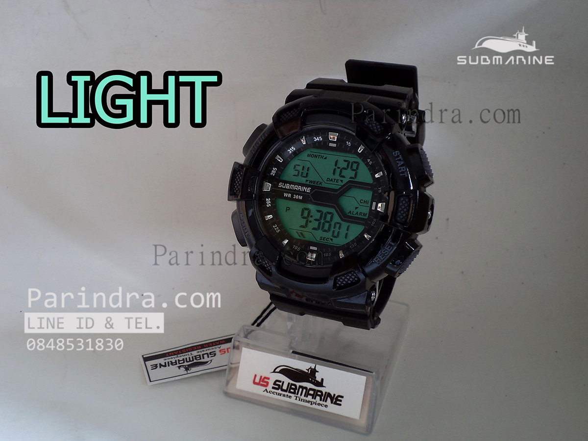 นาฬิกา US submarine รุ่น TP1311M ดำ-เทา พื้นเทา