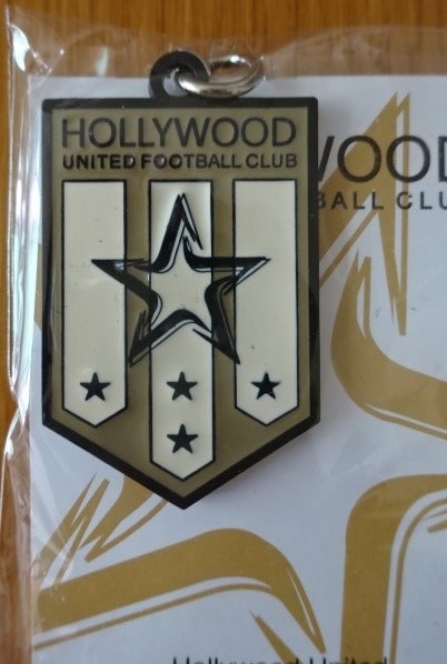 พวงกุญแจ ฟุตบอล สโมสรฮอลลีวูด ยูไนเต็ด - ตราสโมสร HUFC ใหม่ / HOLLYWOOD UNITED Football Club Key Ring - HUFC Logo NEW