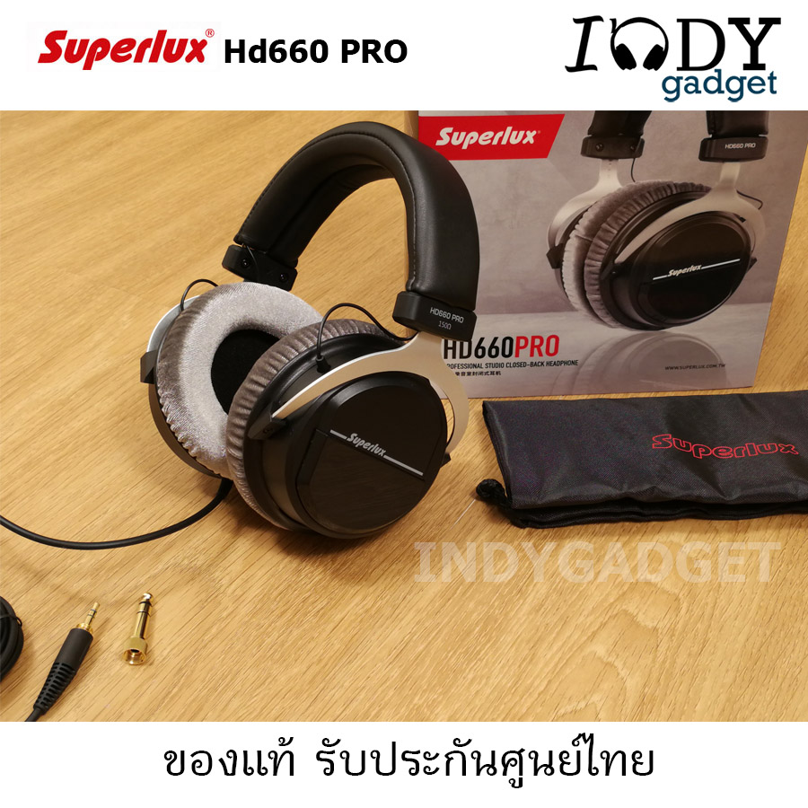 Superlux HD660 PRO หูฟัง HD660PRO Professional Studio Monitor Closed-Back Headphone ใช้งานได้ในระดับมืออาชีพ