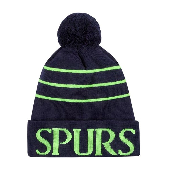 หมวกไหมพรมทอตนัมฮอตสเปอร์ส Adult Neon Stripe Bobble ของแท้
