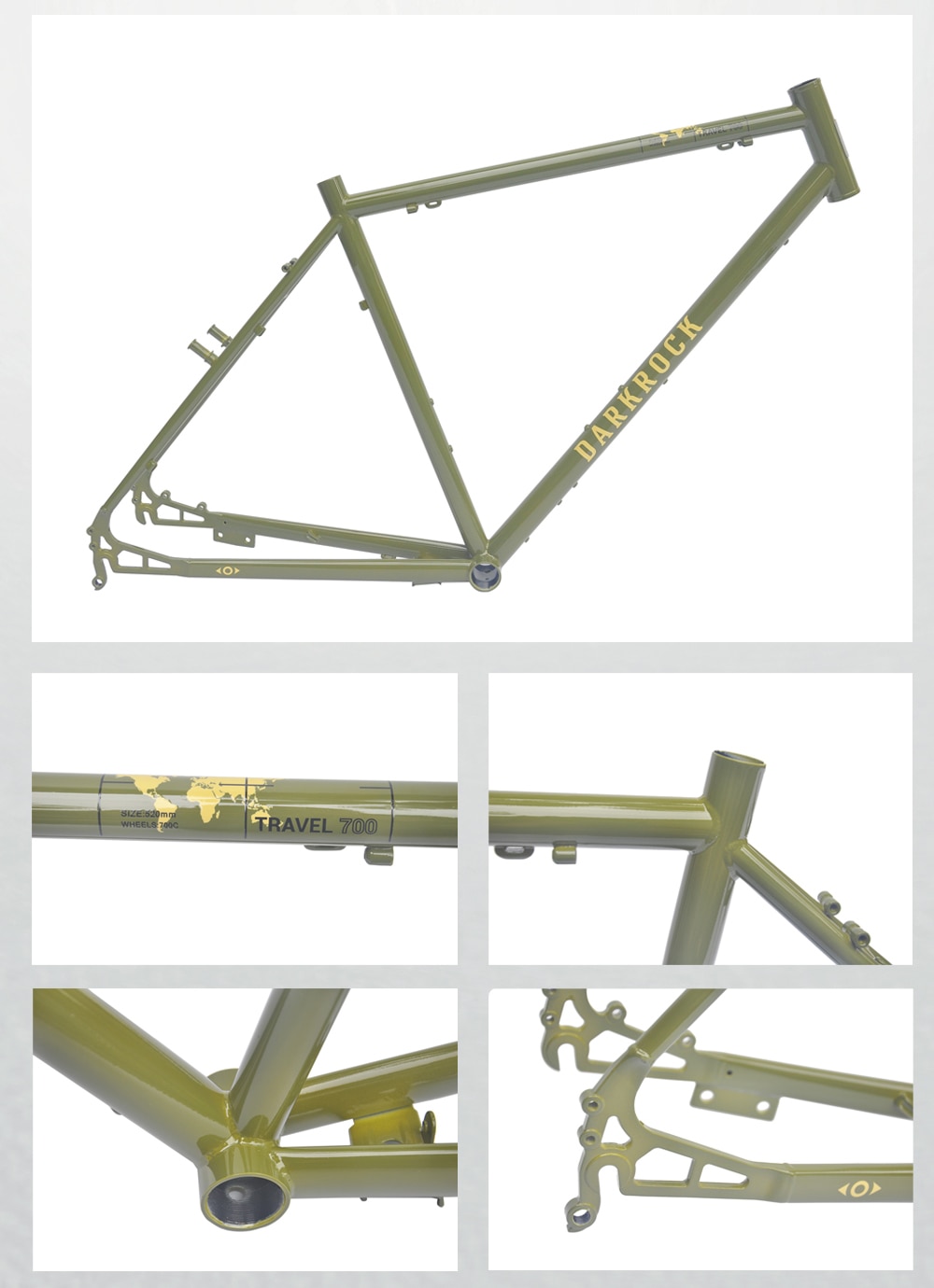 จักรยานทัวร์ริ่ง DARKROCK SUPER TRAVEL 700 TOUING BIKE SHIMANO DEORE 30 SPEED