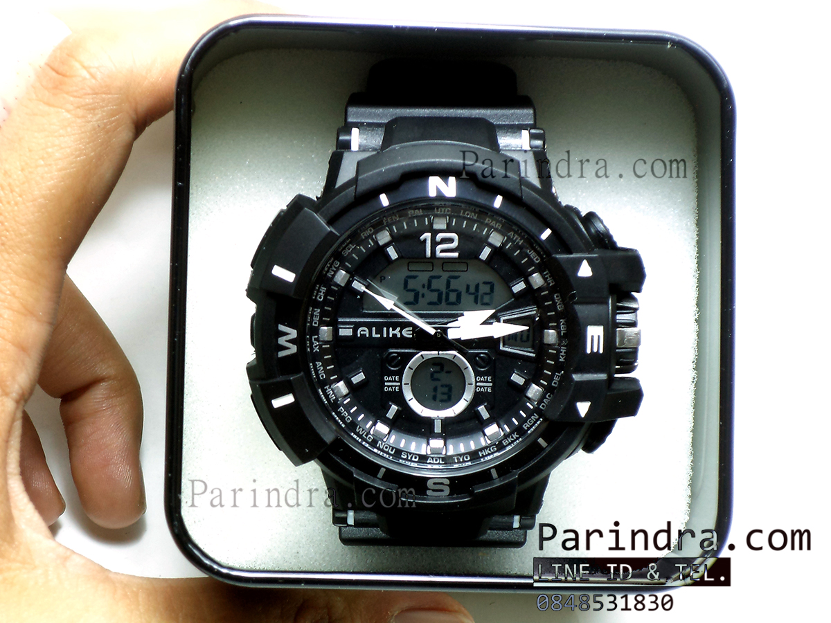 นาฬิกาข้อมือ ALIKE Sport Watch รุ่น AK14109 สีดำพิมขาว