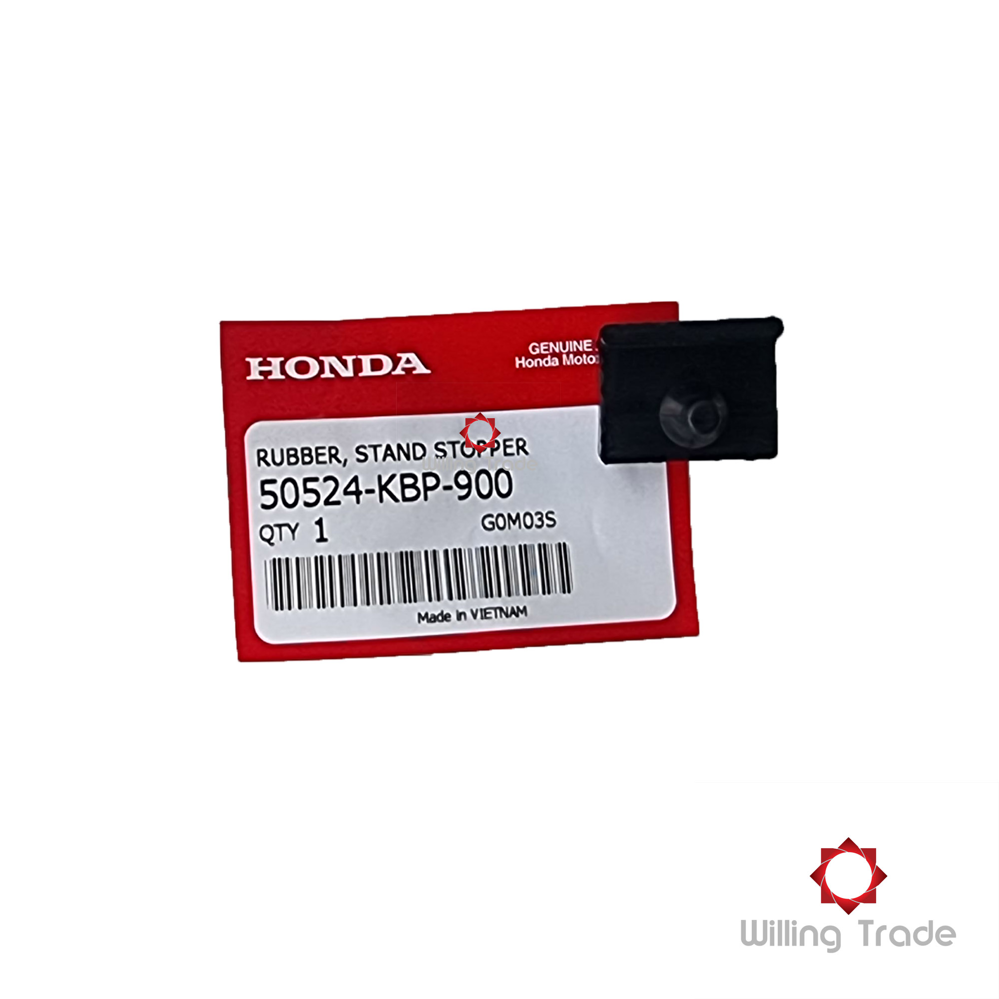 ยางรองเบาะ / ยางกันกระแทก(ขาตั้งกลาง) (A316) HONDA:(50524-KBP-900) DASH 98 / SONIC OLD - NEW ... แพ๊คละ 1 ชิ้น... [แท้ศูนย์ 100%] ...กลุ่มอะไหล่ท่อไอเสีย RUBBER STAND STOPPER SONIC NEW