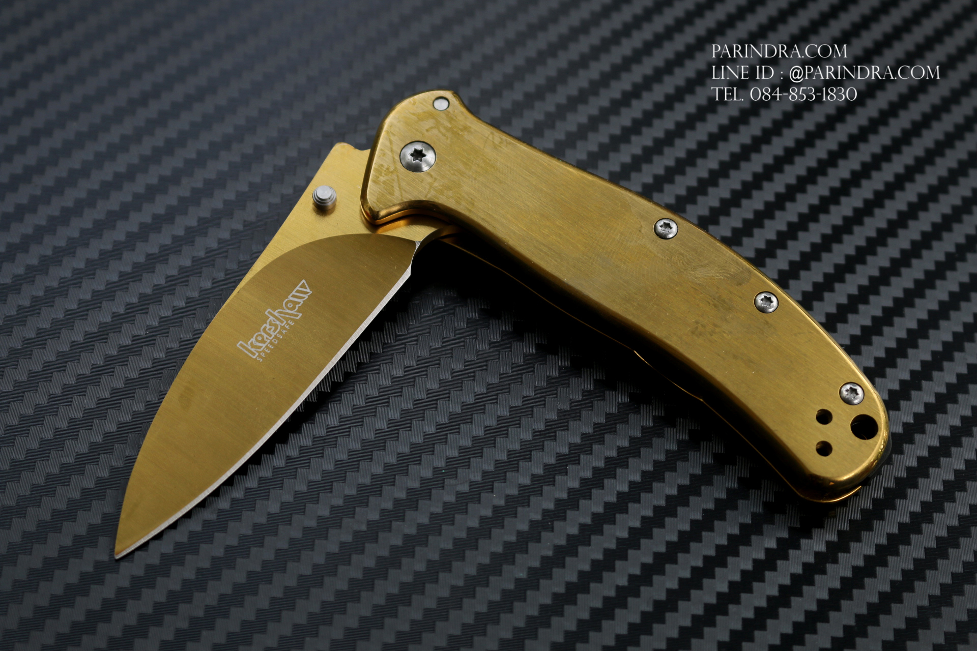มีดพับขนาดเล็ก Kershaw Golden โลหะทั้งชิ้น (OEM)