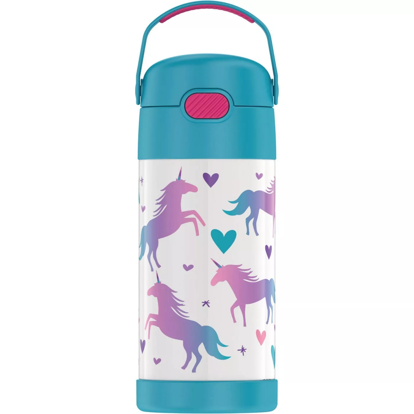 กระติกน้ำ เก็บความเย็น Thermos Unicorn 12oz FUNtainer Water Bottle with Bail Handle - Blue